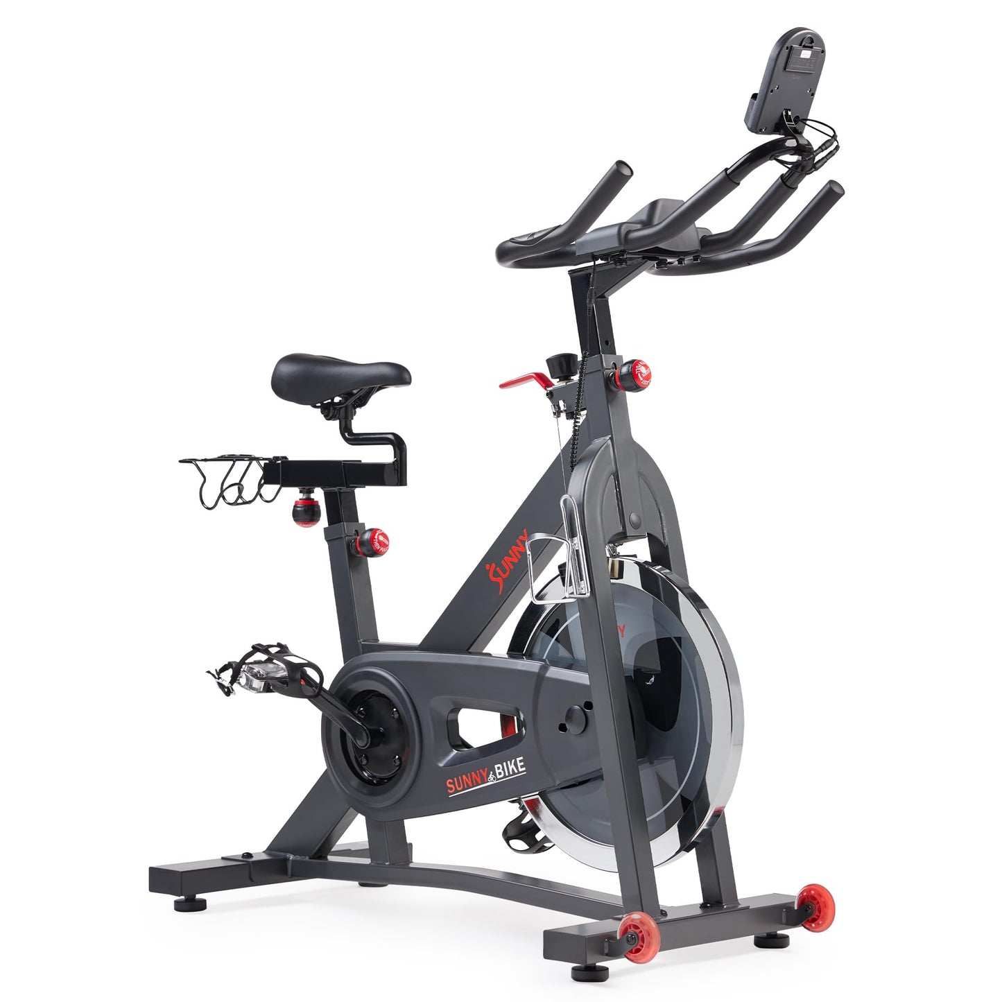 Sunny Health & Fitness Smart Pro Cycling Bike - 40lb Flywheel, Belt Drive, Bluetooth, SunnyFit App Compatible