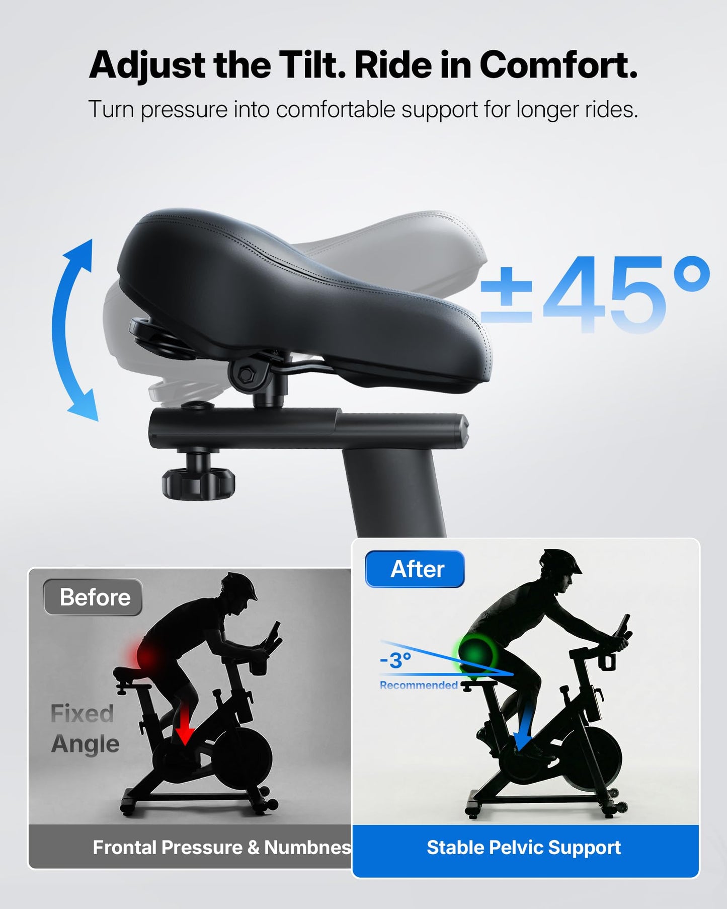 MERACH Magnetic Exercise Bike – App Support, 300 lbs Capacity, Low Noise Belt Drive, Adjustable Seat & Handlebars