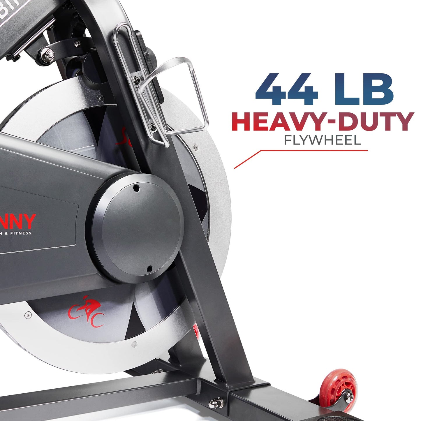 Sunny Health & Fitness Smart Indoor Cycling Bike with SunnyFit App & 44lb Flywheel