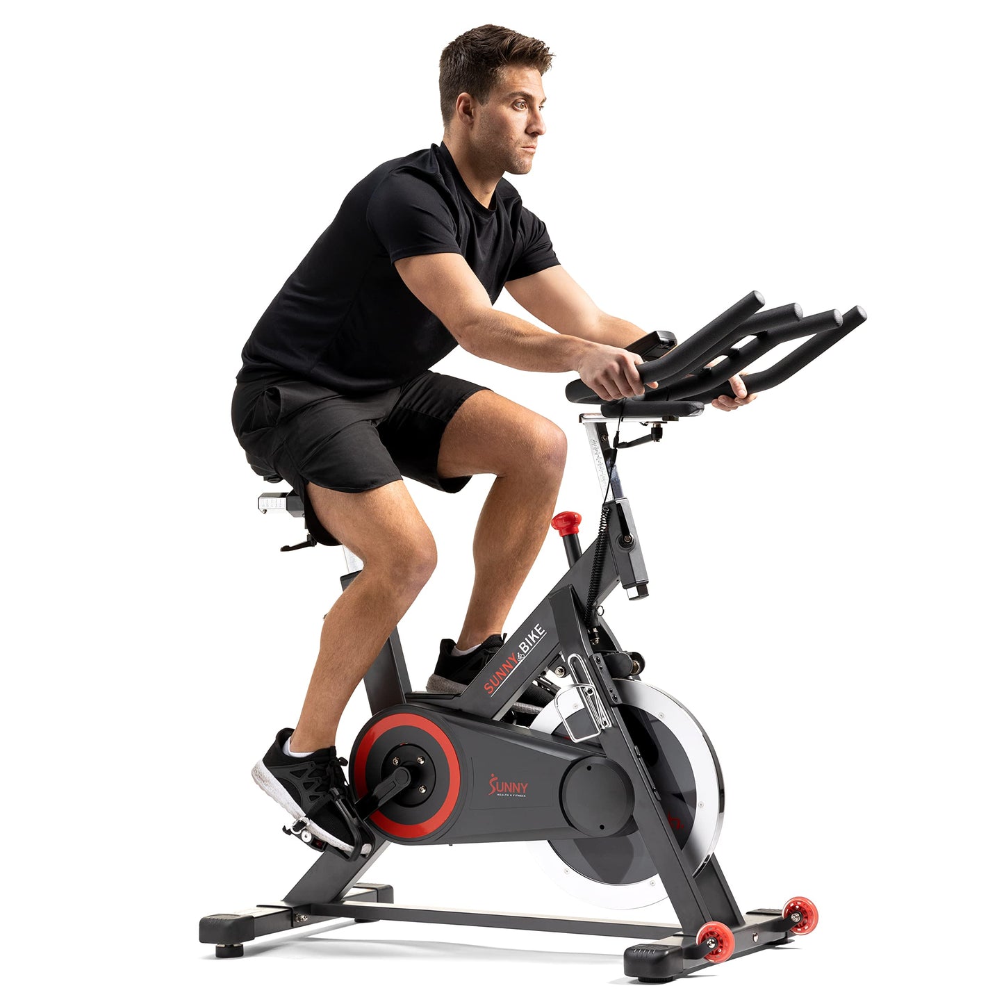 Sunny Health & Fitness Smart Indoor Cycling Bike with SunnyFit App & 44lb Flywheel